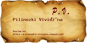 Pilinszki Viviána névjegykártya